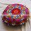 Fabric 100% Indian Style Multi Pom Pom Outdoor Round Cushions Boho Pillow Shams