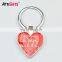 Novelty Blank Heart Shaped Key Ring Custom Maker Metal Stand Car Name