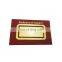 custom zinc alloy square gold plated letter bookmark
