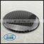 Round Shape Design Real Carbon Fiber Epoxy Sticker Car Emblem Badge