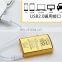 The Venetian Gold lighter windproof electric usb lighter double arc lighter