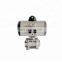 Double acting pneumatic actuator