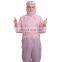 Custom ISO13485 CE Approve pink coverall disposables medical  suit medical protective clothing