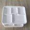 Organic biodegradable 5 compartment food tray