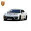 TC Style Car Wing Spoiler Carbon Fiber Rear Bumper Diffuser Lip Spoiler Body Kits For Panamera 971 2017-2019