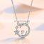 Women Jewellery 925 Sterling Silver Swan Pendant Necklace