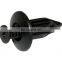 Split type nylon rivets black 2 pcs set R push type rivet clips and fastener