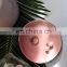 Pink Ceramic Jewelry Dish with Gold Rim Circle Trinket Tray Home Decor Wedding Birthday Gift for Her Desk Organize