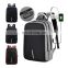 Large Capacity multifunction nylon waterproof USB charger back pack Anti theft Smart Laptop Backpack bag with USB Charging port/