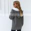 2021 new sweater women's jacket plus velvet winter long-sleeved European and American casual hooded ladies sweater