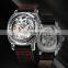High quality Skmei 9271 Leather Strap Men Watches Private Label Luxury Automatic Movement Mechanical Watch