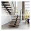 Custom Staircase Supplier DIY Install Wooden Straight Stairs With Mono Steel Beam