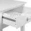 White Wood Bedside Drawer with Shelf Cabinet Side Table Storage Unit