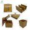 Bamboo Desk Organizer Pen Holder Wood Storage for Desk Accessories with 4 Interchangeable Holders for Home, and Office