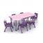 Wholesale price high quality height adjustable kids school table and chair set