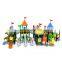 new design castle theme kids plastic amusement kindergarten outdoor playground equipment for children
