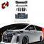 CH High Quality Larynx Rear Bumper Wheel Eyebrow Side Skirt Labial Tail Side Mirror Body Kit For Wald Kit For Alphard 18