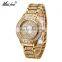 MissFox V023 Ladies Gold Party watch Diamond Fashion China luxury brand lwatches for women