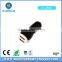 Promotional Mobile Phone Accessory Usb Car Charger With Double Ports Black