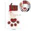 Wholesale Custom Vintage Plain Sublimation Pet Cat Dog Paw Gift Decoration Socks Christmas Stocking