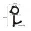 Custom Laser Logo Soft Silicon Tips Metal Door Opener No Touch Key with Retractable Pull Reel