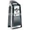 Electric Automatic Can Opener with Easy Push Down Lever, Opens All Standard-Size and Pop-Top Cans, Extra Tall, Black and Chrome
