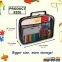 Toy Storage Organizer Bag Clear Waterproof Large TPU Non PVC for Kids Activity Books, Balls, Blocks Set, Clay Case with Net Mesh Pocket and Name Card Tag Holder