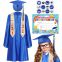 Big Stocked Children Graduation School Gown Pattern Kids High Quality Kindergarten Graduation Caps And Gowns
