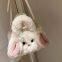 37Cute rabbit bag plush bag cartoon children's girl bag diagonal bag furry autumn wholesale