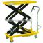 CE hydraulic hand double scissors lift table truck
