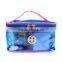 Transparent Clear PU or PVC Leather Tote Cosmetic Bag with Ziplock for women