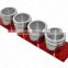 newest kitchen 4 pieces Stainless Steel magnetic spice rack set