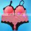 Leopard Jacquard Lace Underwear Set, Plus Size Bra Set