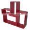 Europe Market Hot Selling MDF Colorful Cube Wall Shelf