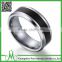 High quality men fashion jewelry 2016 wooden inlay tungsten ring