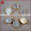 Small round galaxy quartz agate druzy geode gemstone connector from wholesale guangzhou fashion jewelry market