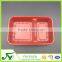 PP red disposable plastic fast food packaging container