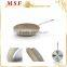 MSF-6090 Forged aluminum fry pan beige marble non stick coating interior marble heat resistant painting exterior