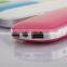 Cheap Colorful Power Bank Dual USB Output Ports New Style 2015