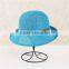 QXSH0061B White straw hat for women Summer hollow out beach fedora cloche
