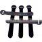 Nylon colorful back to back hook and loop wire cable tie