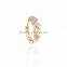 Fashion Cheap Jewelry Gold Plated Rhinestone Wave Hoop Earrings YiWu Factory Latest Design 2016