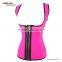 Pink Zipper corset full latex vest