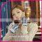 women jacquard Knitted Glove With Rabbit's Hair