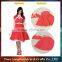 Best selling women party dance costume red sexy dress costume