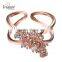 Hot jewelry designer zircon ring crystal silver ring Bridal jewelry Costume jewelry