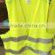 Gray Fluorescent Yellow Detachable Closure Warning Reflective Vest, safety vest, safety jacket