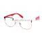 2016 stainless steel front acetate temple optical frame