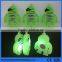 2016 new year gift silicone led blank keyrings wholesale