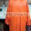 100% polyester PU PVC coating long raincoat outdoor workplace waterproof breathable
